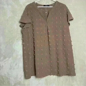 Women’s Blouse Business Casual Brown